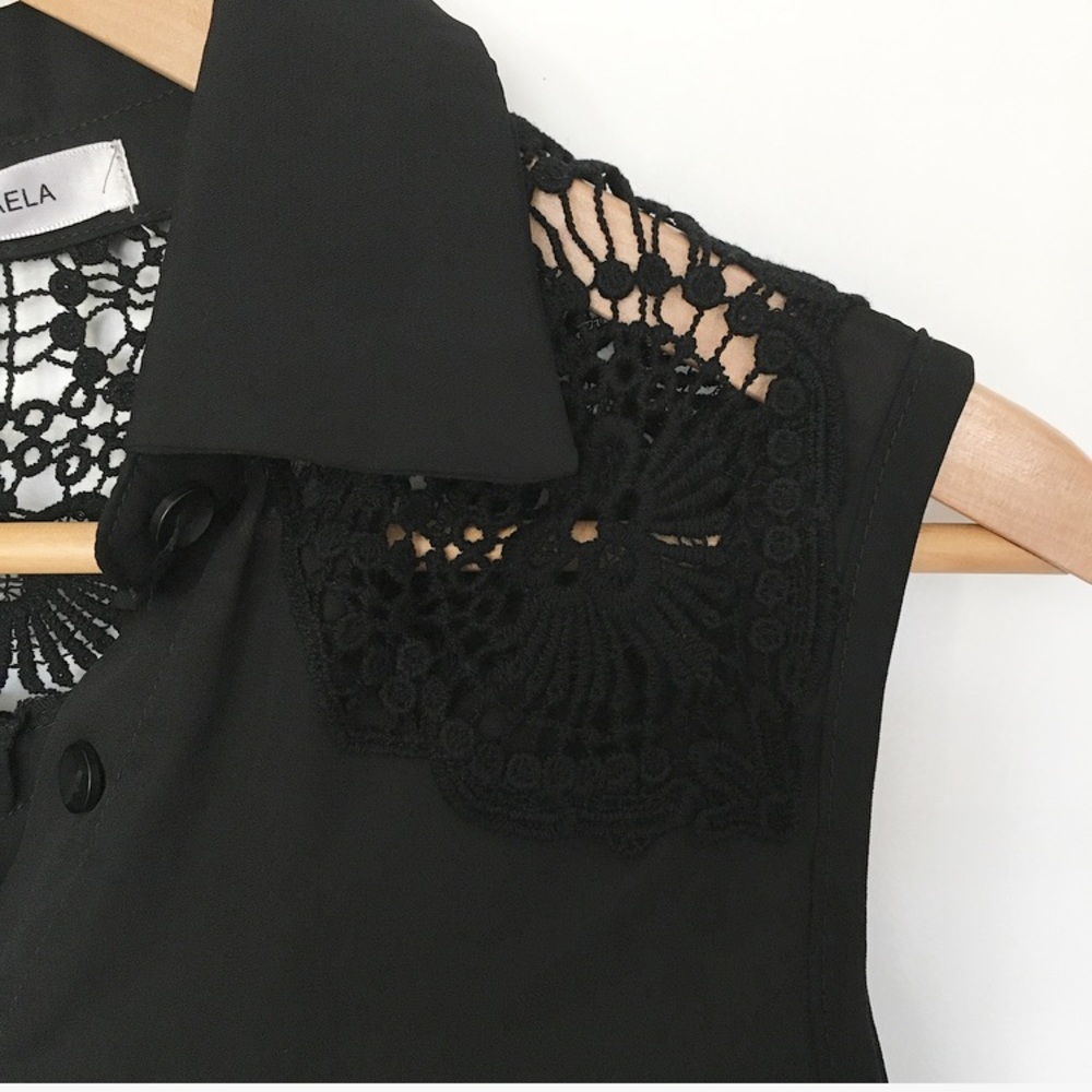 Blouse with Crochet Detail