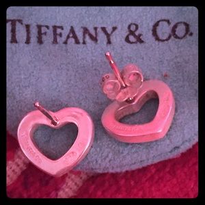 Tiffany open heart earrings