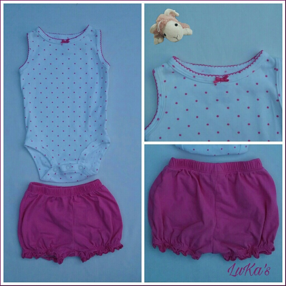 Sleeveless onesie & short set Carters 6M