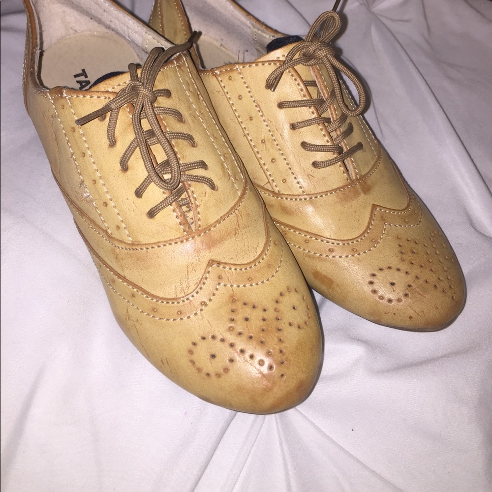 Tan leather Oxfords from🇲🇽 NWOT