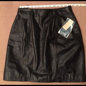 Black Leather Skirt