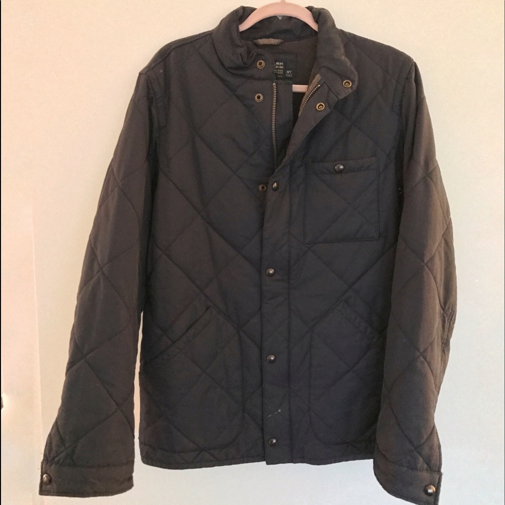 J.Crew Sussex Quilted Military Style Jacket Navy