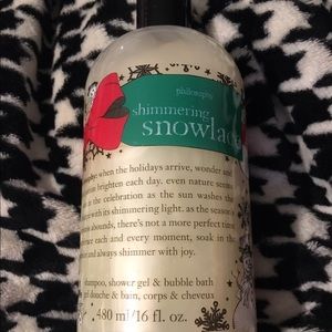 Philosophy shampoo, shower gel, and bubble bath