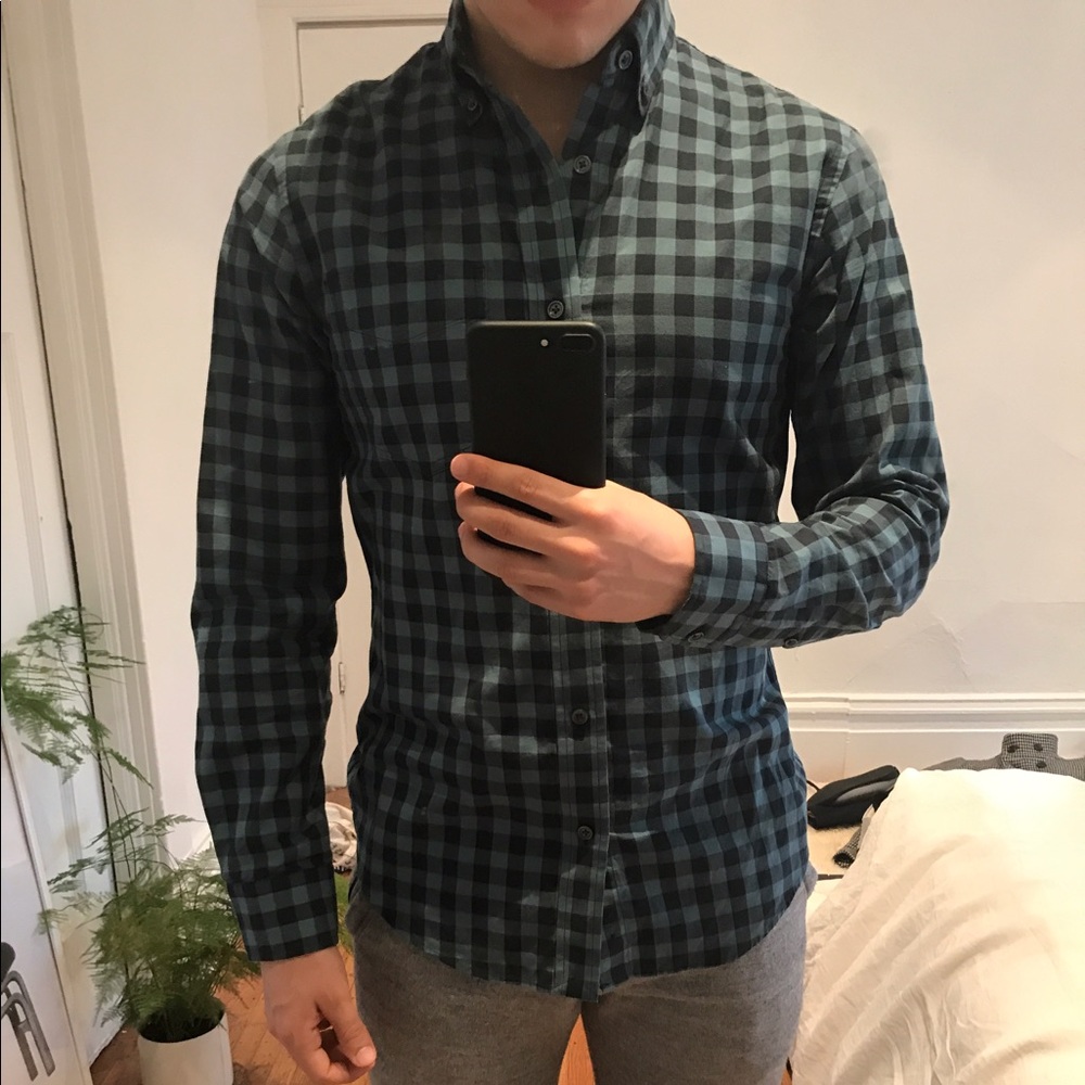 Slim Gingham Club Monaco Shirt