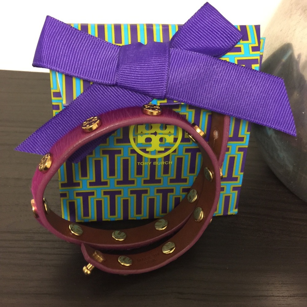 โ๏ธSOLDโ๏ธ Tory Burch Leather Bracelet Choker - Picture 6 of 8