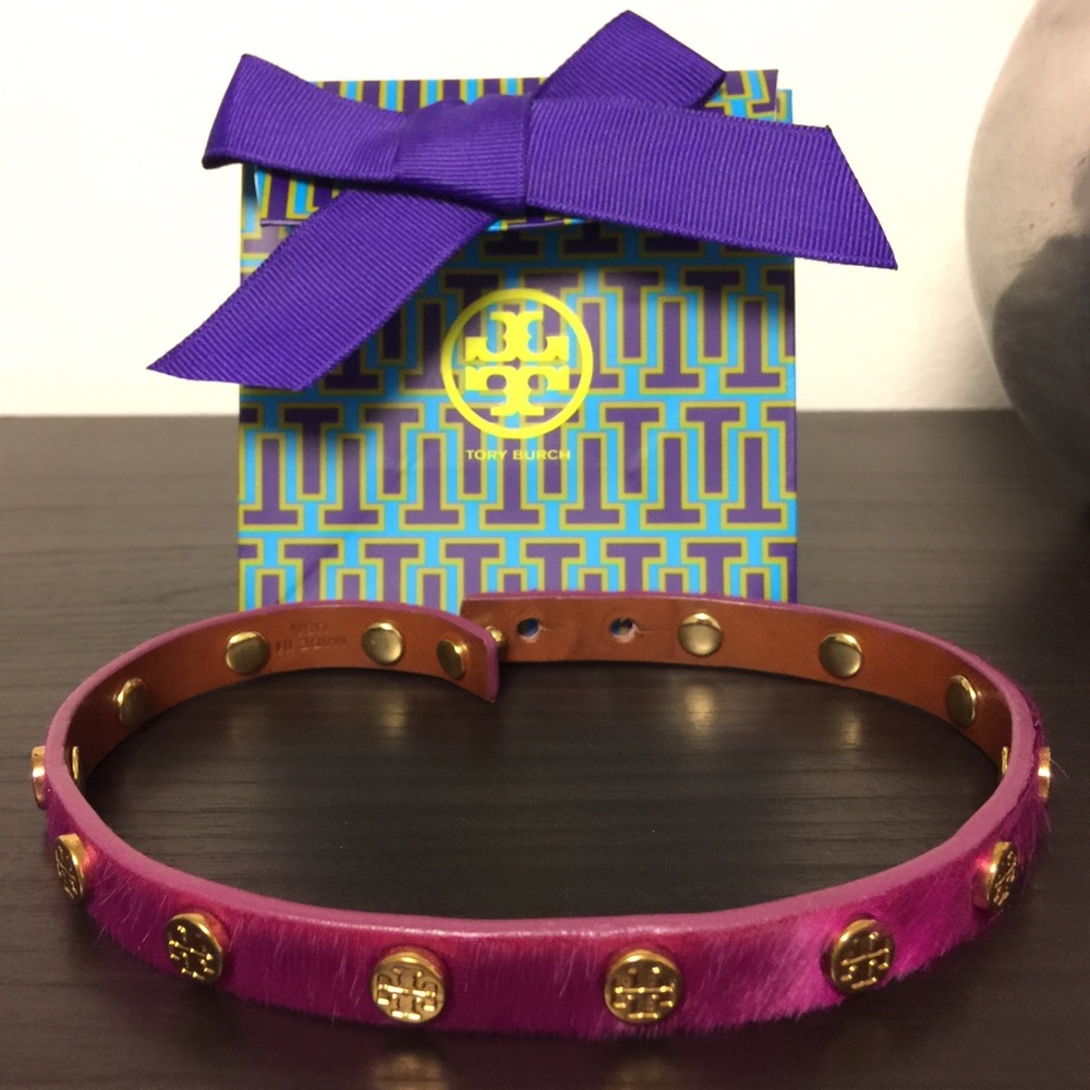 โ๏ธSOLDโ๏ธ Tory Burch Leather Bracelet Choker - Picture 7 of 8