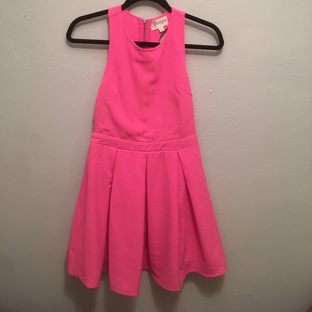 L'atiste Hot Pink Dress
