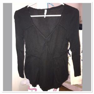 Free People Quarter Sleeve Tee