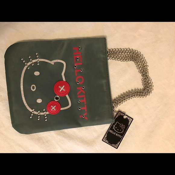 San Rio Hello Kitty Purse w/ Chain Handles. NWT! - Picture 3 of 5