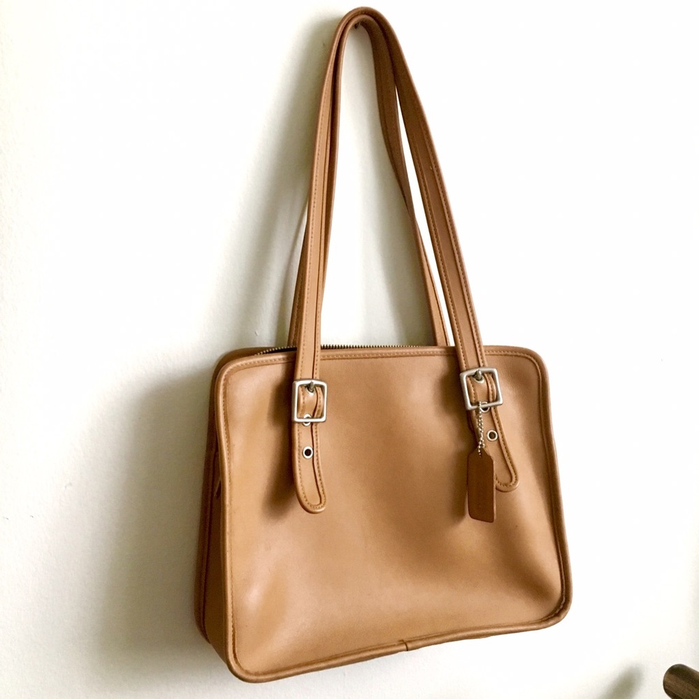Vintage Coach Leather Tan Handbag