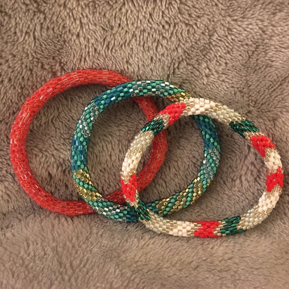 Lily and Laura bracelets.