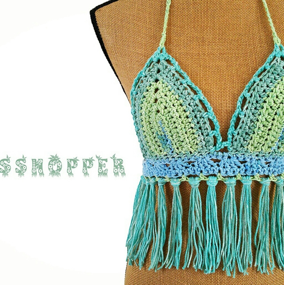 🆕 FINAL SALE Handmade Boho Festival Fringe Top