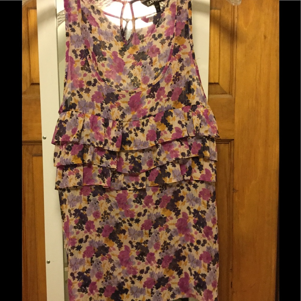 Express tank top blouse shear