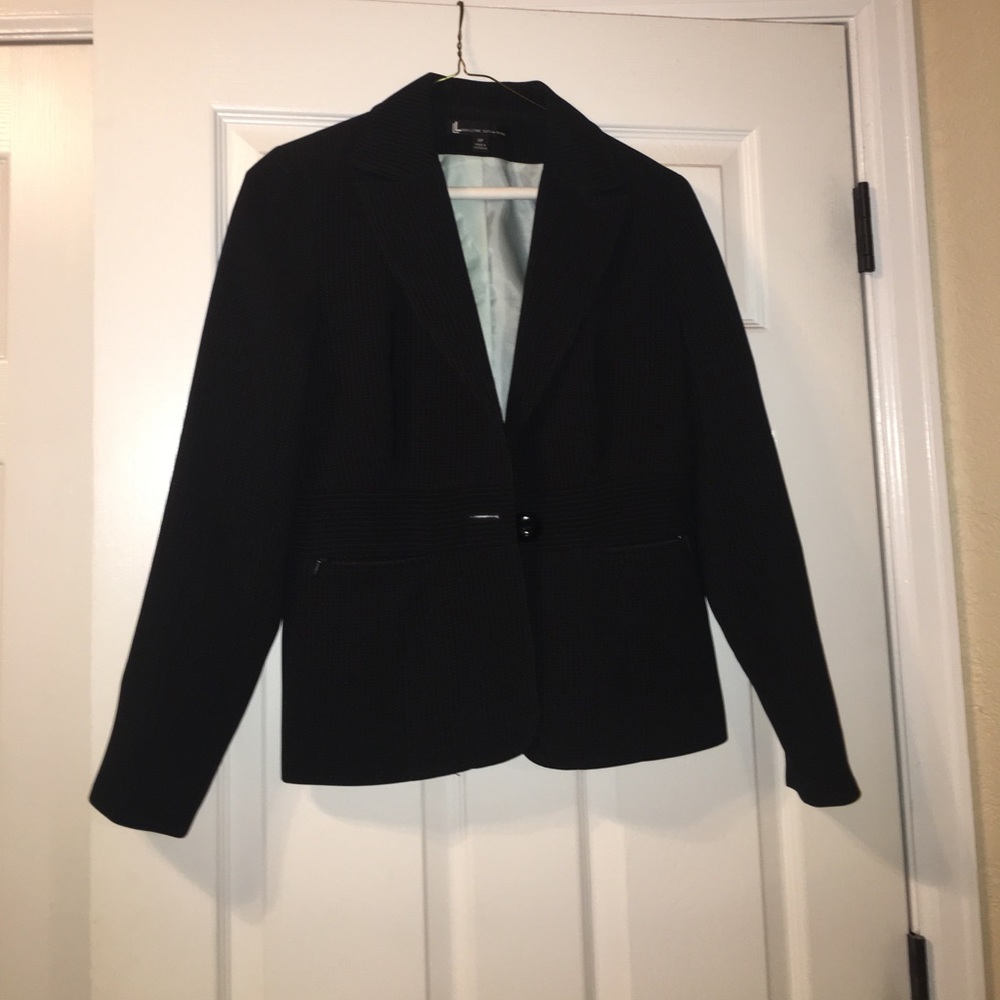 Larry Levine petite pin stripe suit