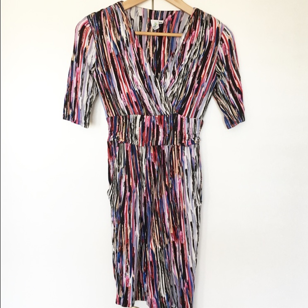 Surplice Neckline Dress