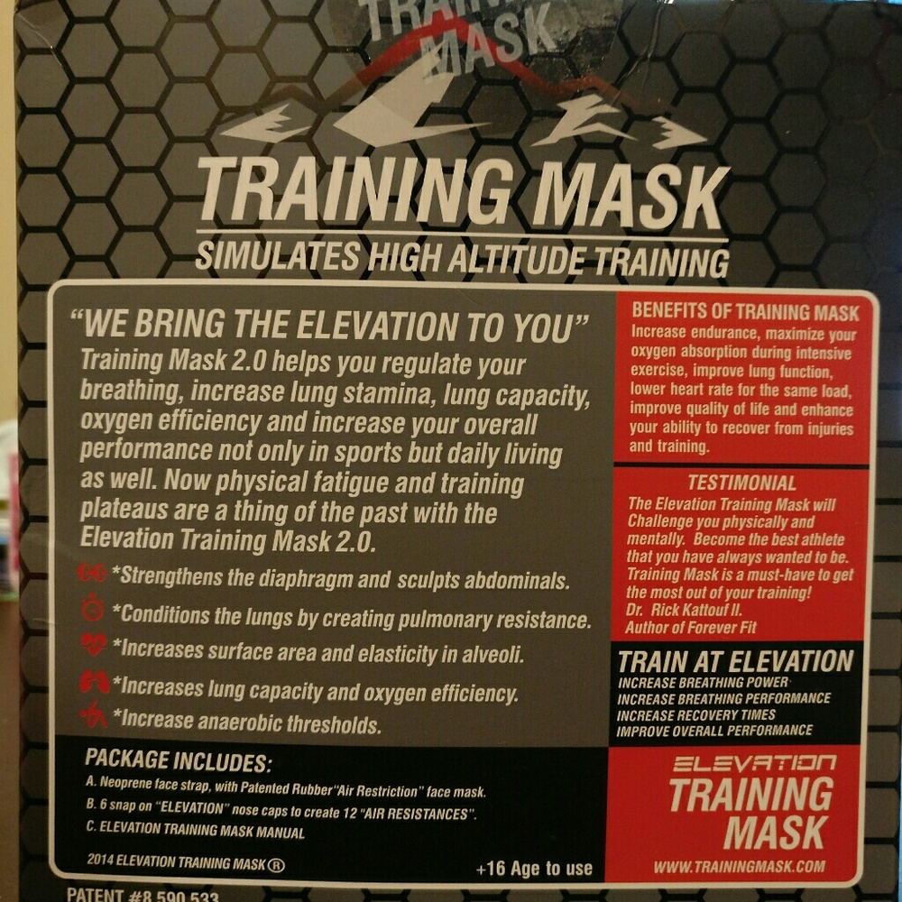 Brand New Training Mask 2.0 - Picture 3 of 3