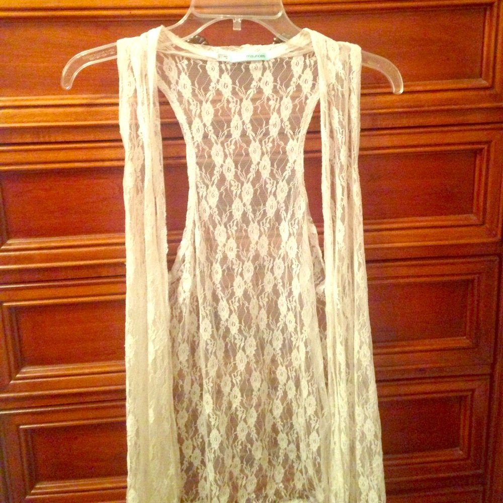 Maurice's lace vest