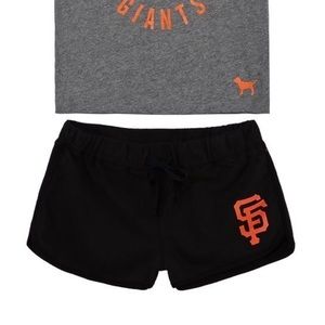 Never Worn Victoria's Secret sf giants shorts