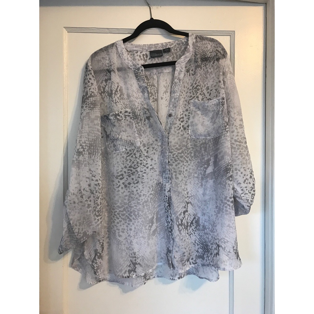 EUC - ANIMAL PRINT BLOUSE