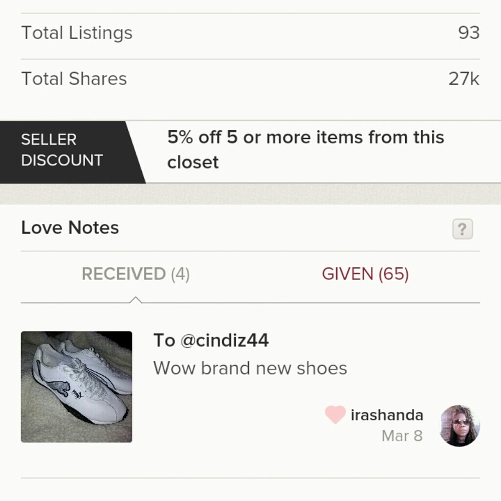 MY POSH STATS FOR MY 1ST 6 MONTHS ON HERE