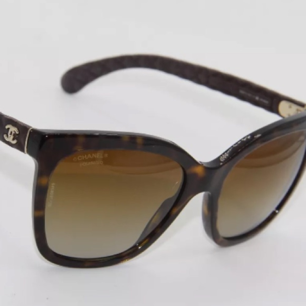 Chanel Havana polarized sunglasses