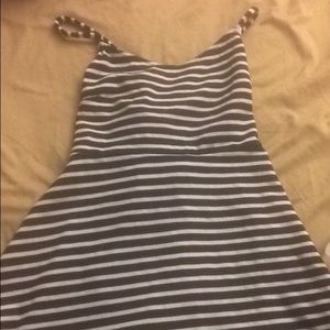 Cross strap mini dress