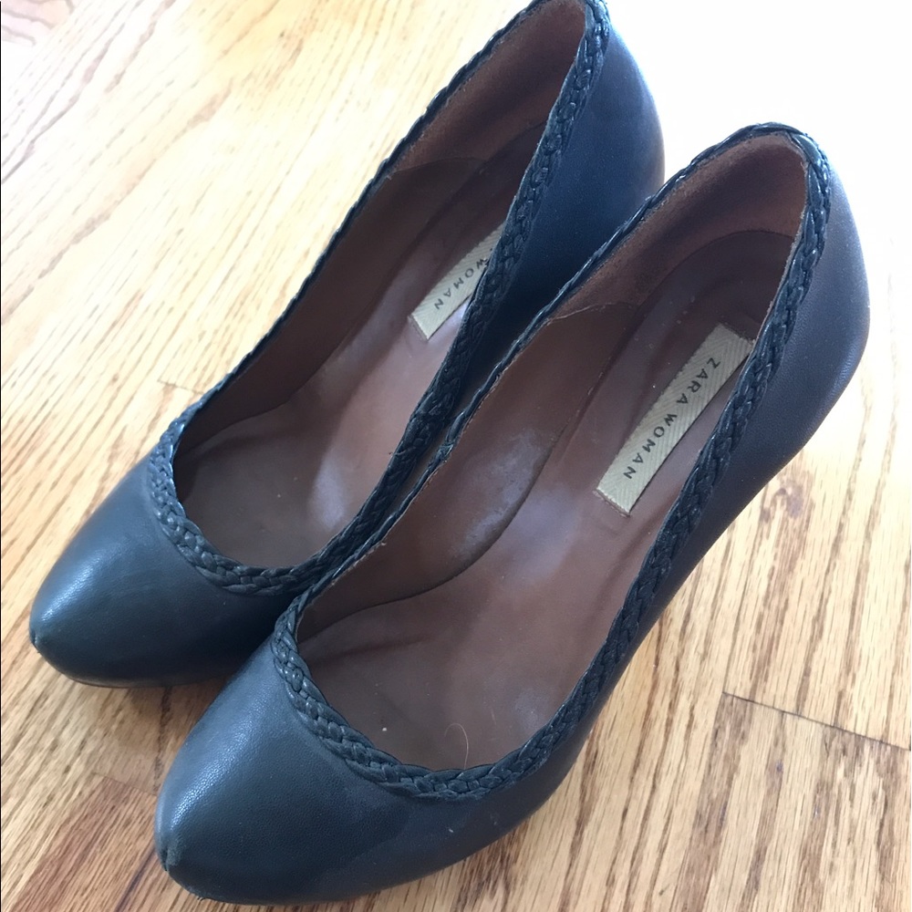 Black Zara Platform Heels