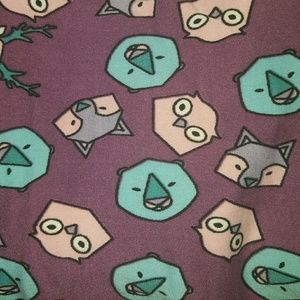 Lularoe Os purple woodland animals