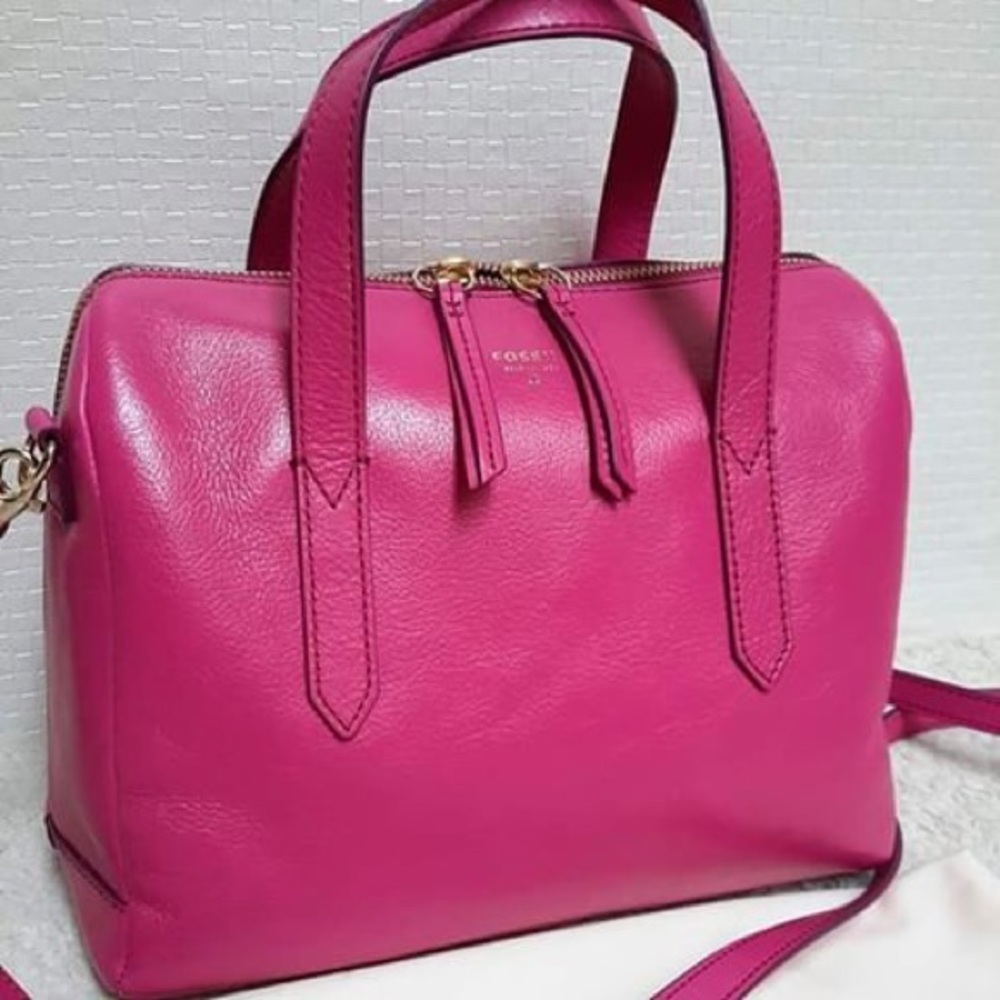 Fossil Fuchsia Sydney Satchel