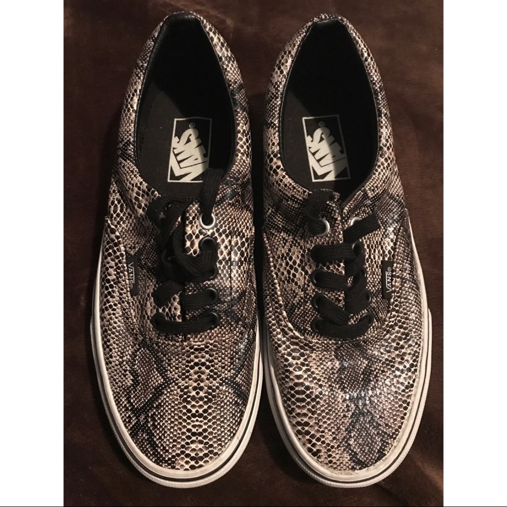 Crocodile print Vans