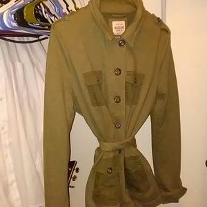 Green utility jacket