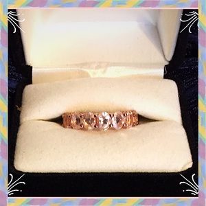 JTV 2.7ctw morganite eternity ring