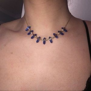 Blue stone necklace