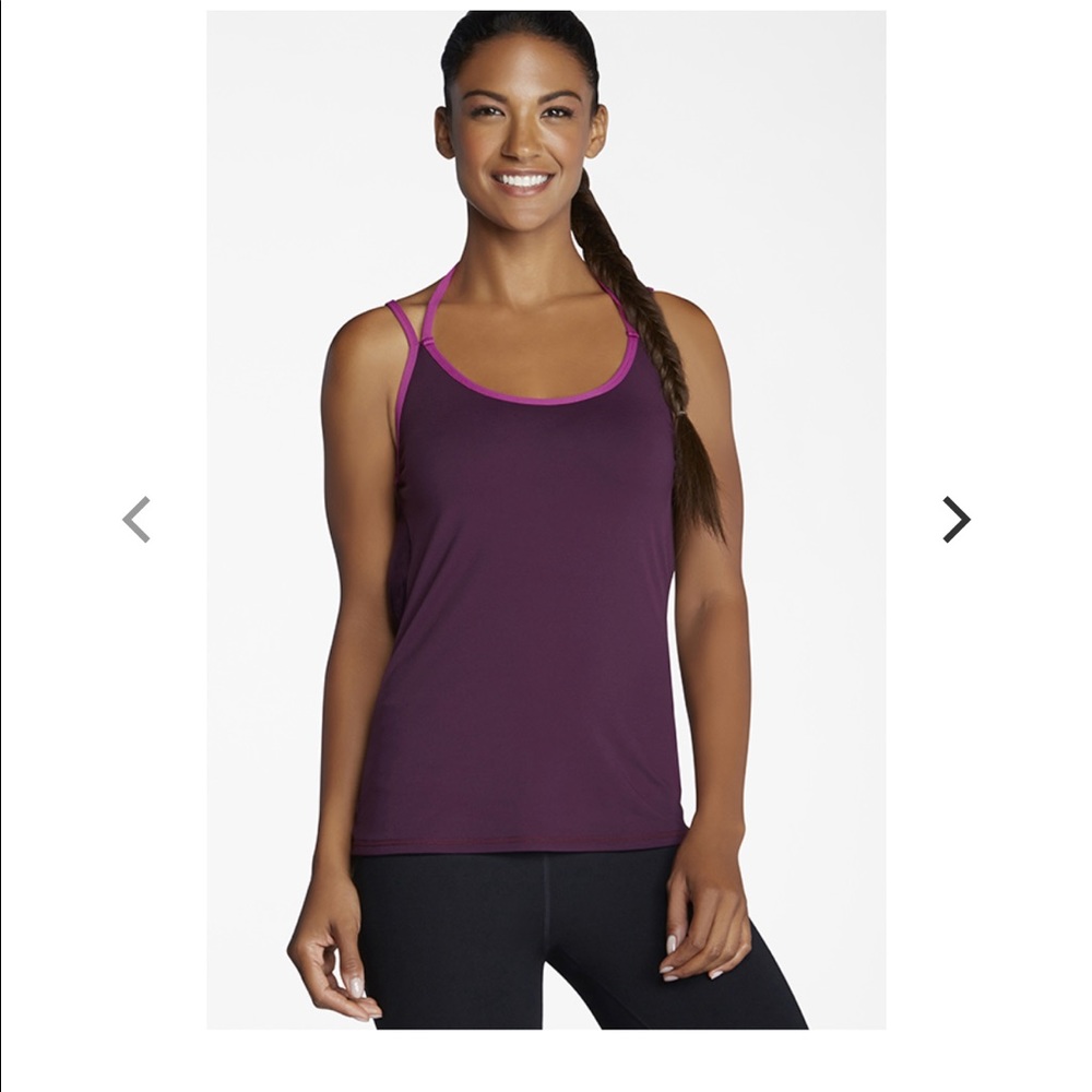 Fabletics Miri Tank purple and pink sport top
