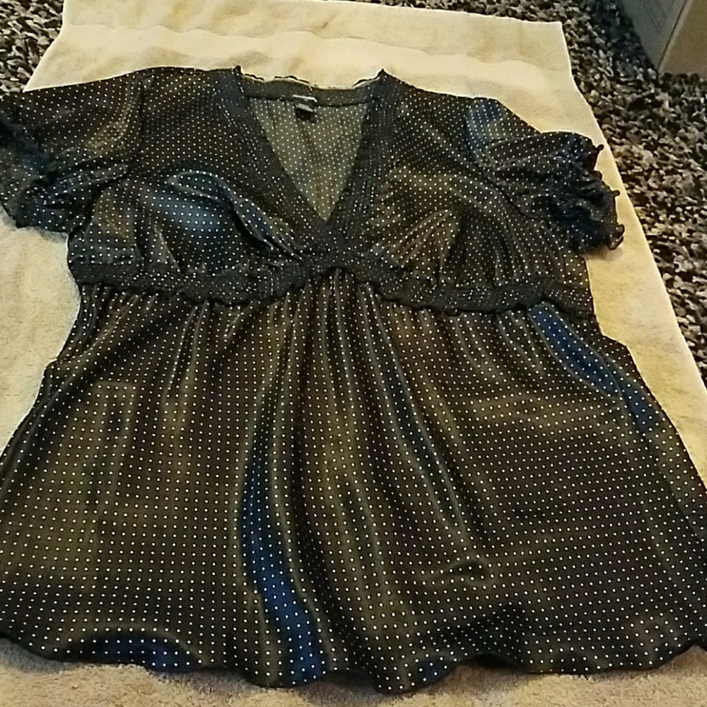 Dressy polka dot babydoll