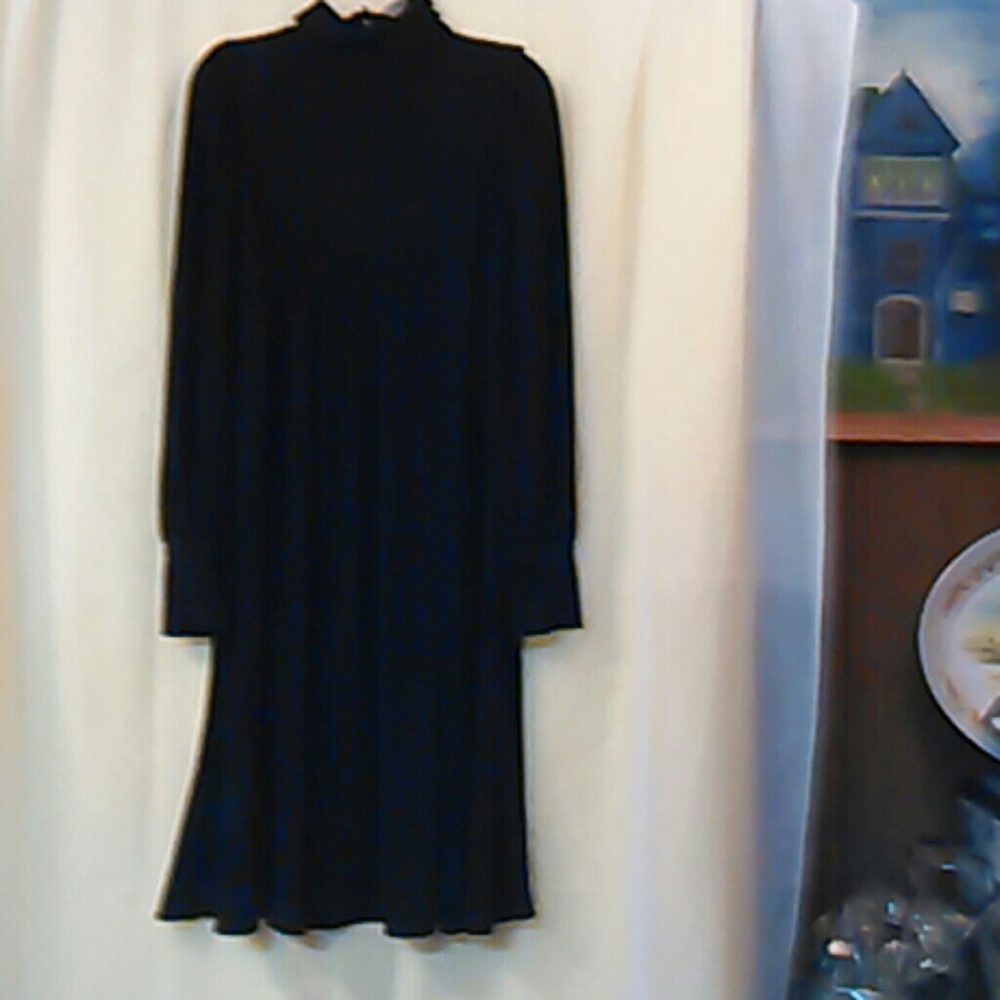 Nine West black A-Line jersey dress