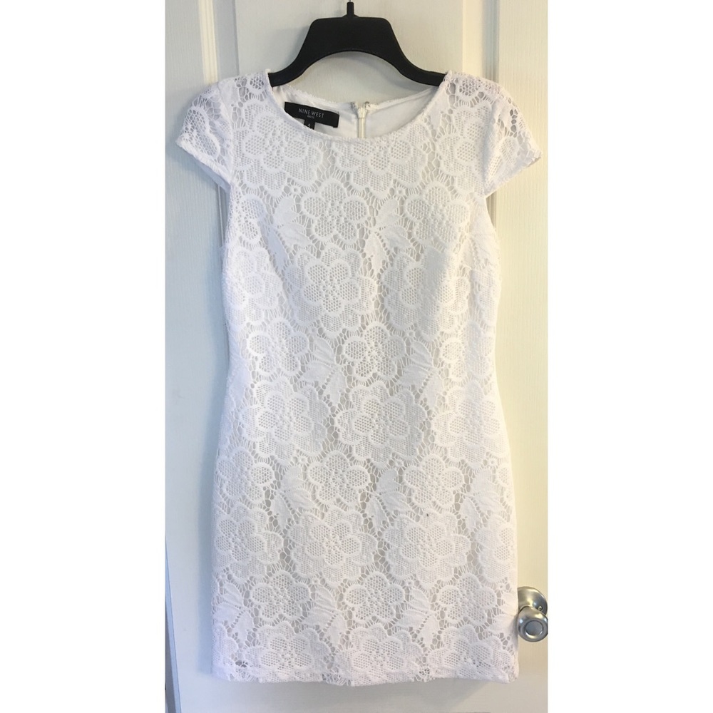 Nine West White Lace Dress