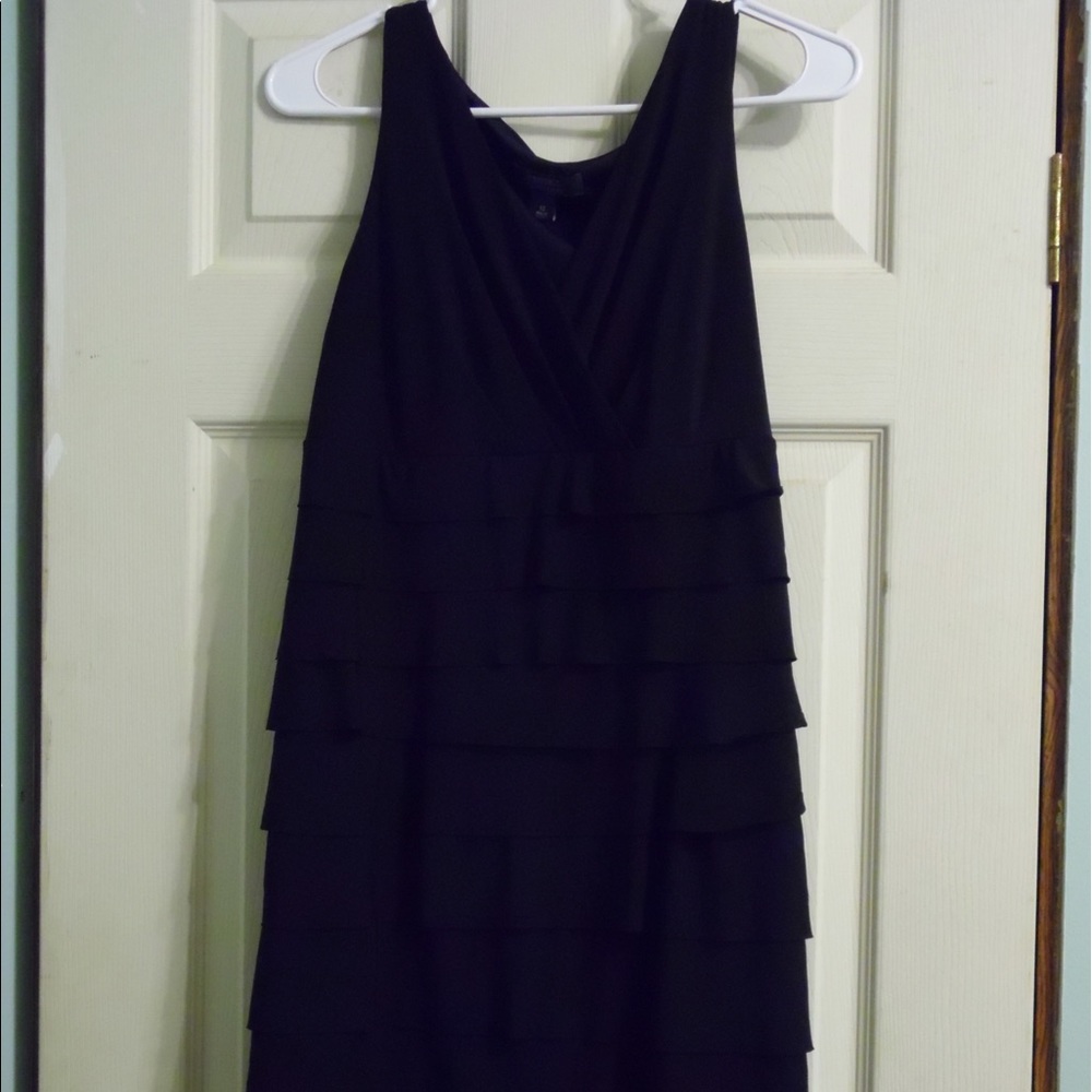 Dressbarn Black Ruffle Dress