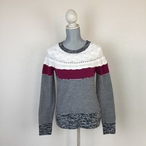 💋 I ❤️ RONSON textured cable knit sweater