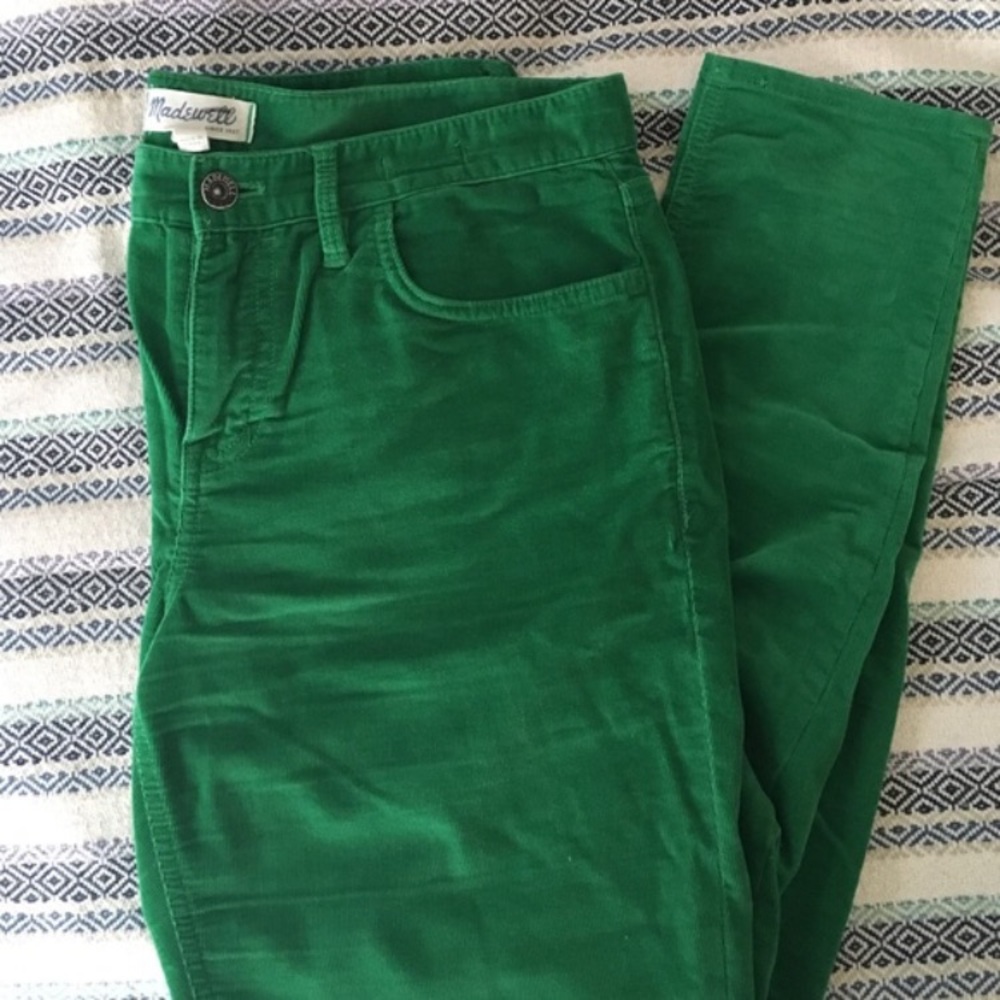 Madewell Emerald Green Corduroy Pants 24
