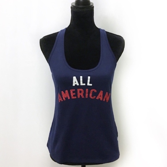 NEW Victoria's Secret Blue All American Tank Top - Picture 2 of 6