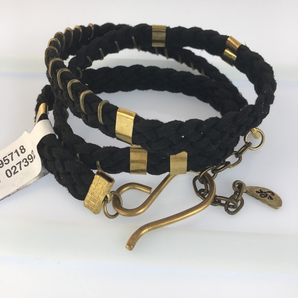 Free People Black Braided Wrap Bracelet - Picture 4 of 5