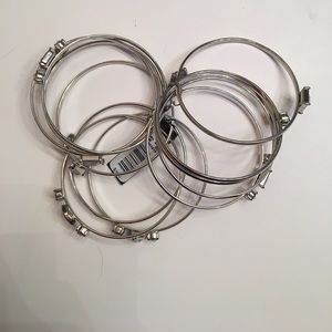 Caché silver bangles NWT