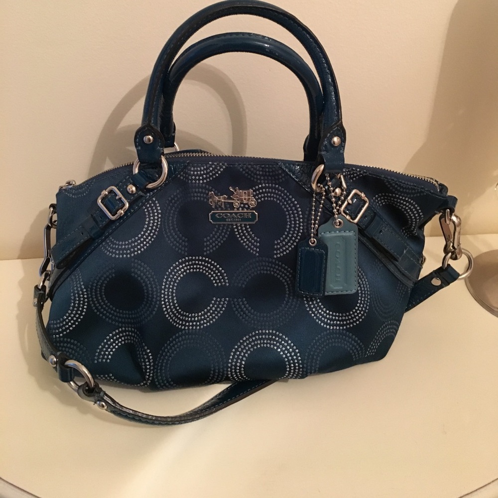 Coach Madison Dotted Op Art Sophia Satchel