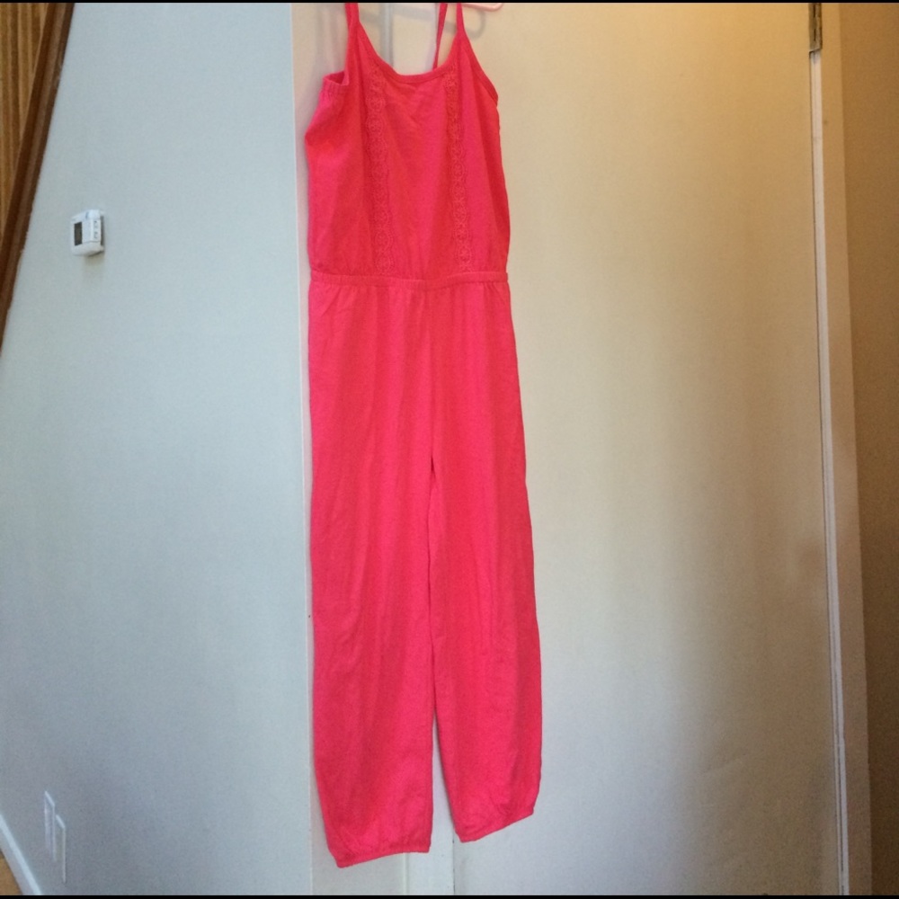 long  jumper size 7/8 in the teal and salmon