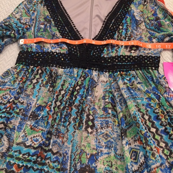 Betsey Johnson Multicolored Boho Open Sleeve dress - Picture 3 of 7