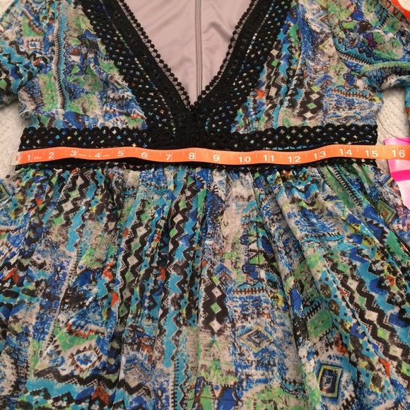 Betsey Johnson Multicolored Boho Open Sleeve dress - Picture 4 of 7