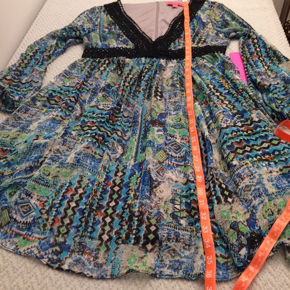Betsey Johnson Multicolored Boho Open Sleeve dress - Picture 5 of 7