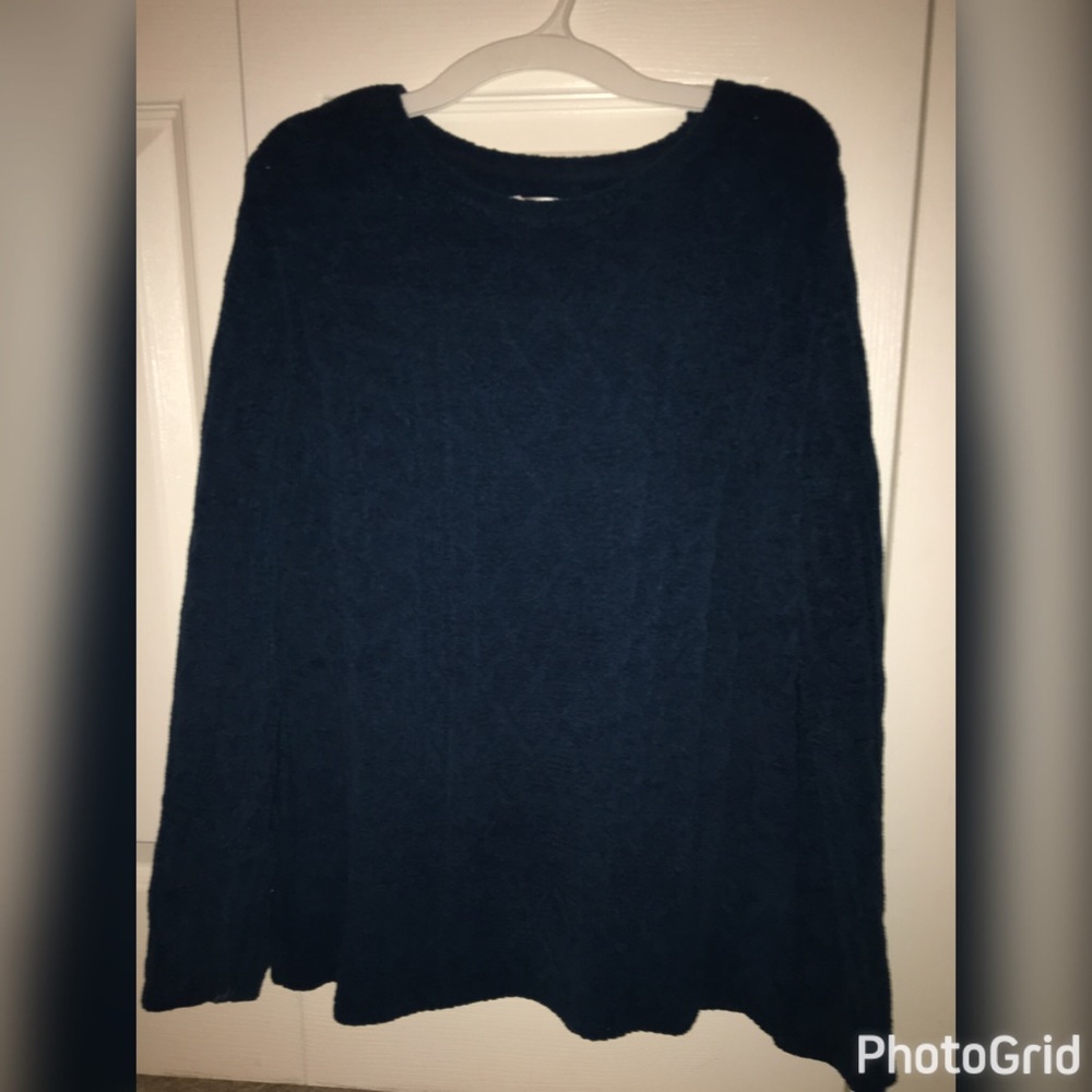 Thick blue sweater