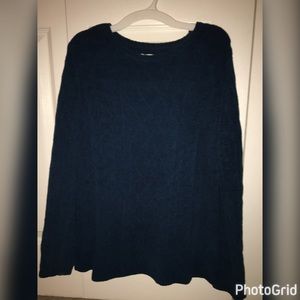 Thick blue sweater